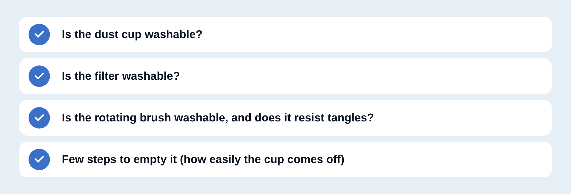Three parts to check for care