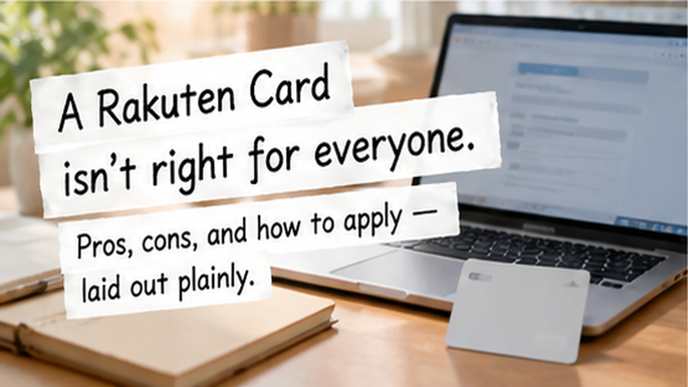 A Rakuten Card isn't right for everyone. Pros, cons, and how to apply — laid out plainly.