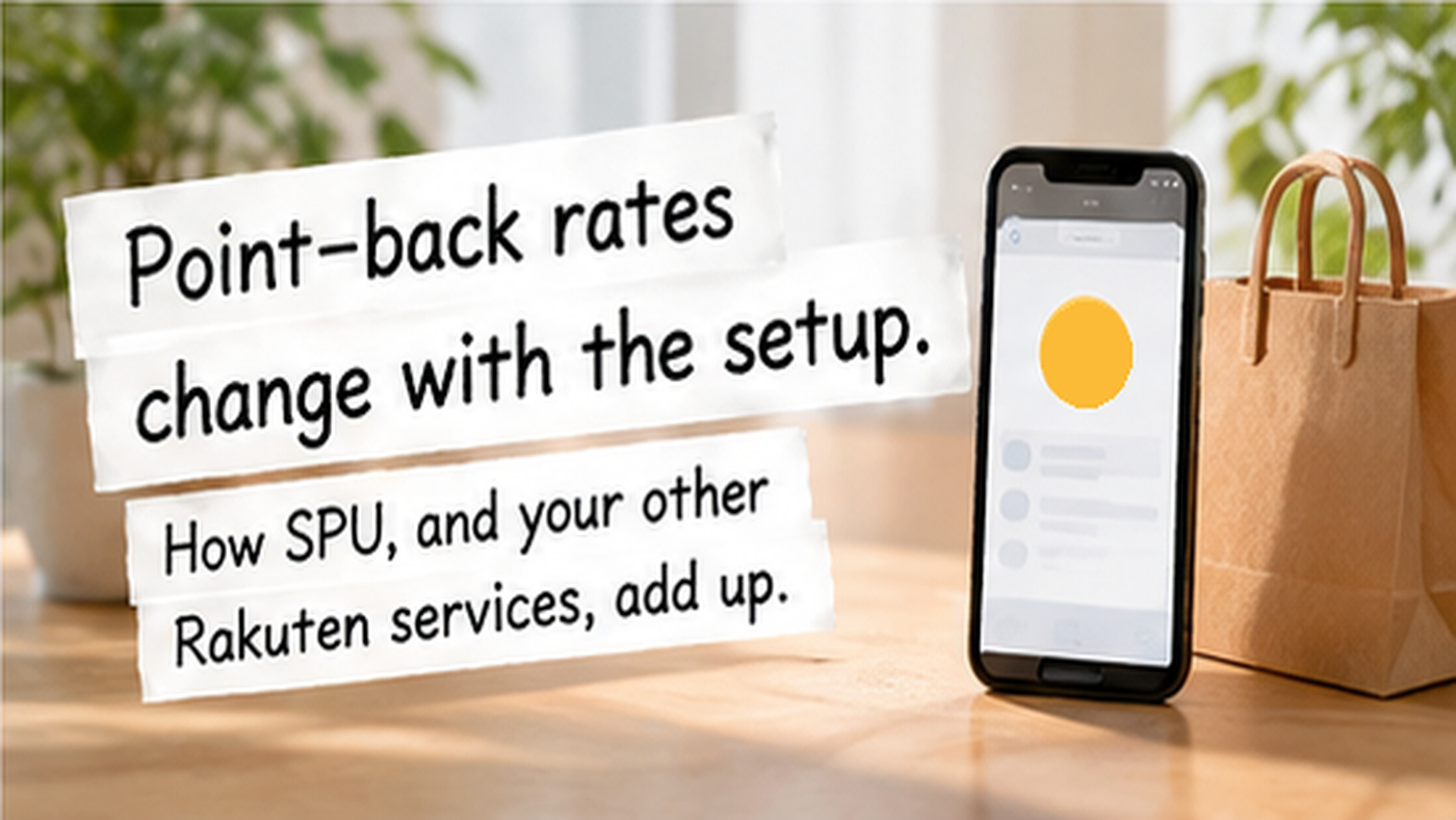 Point-back rates change with the setup. How SPU, and your other Rakuten services, add up.